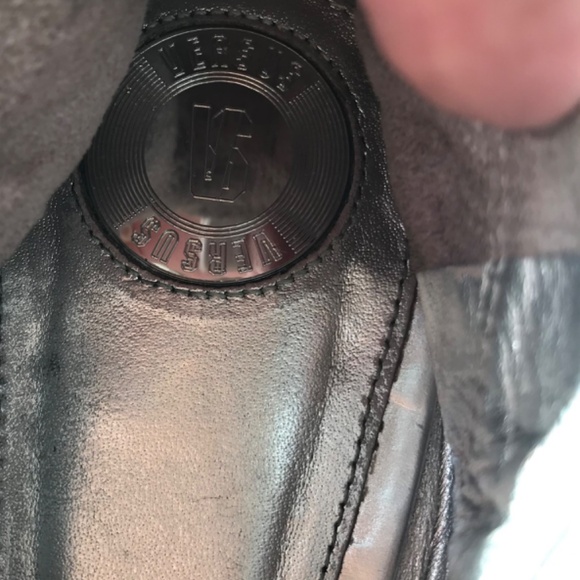 2025 Versus by VERSACE silver ballet city flats 38 - Picture 6 of 11